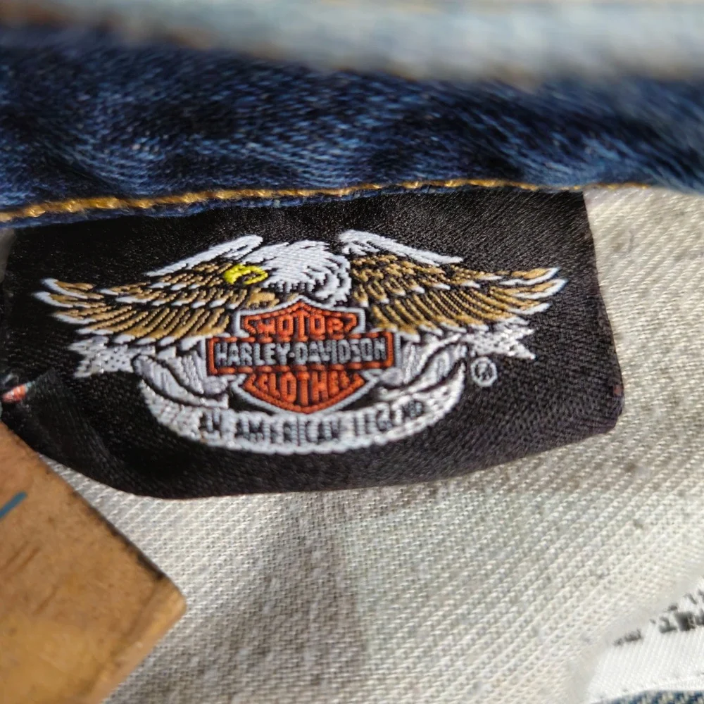 Harley Davidson Jeans Mens Size 36x32‎ Blue Denim Biker Motorcycle Casual